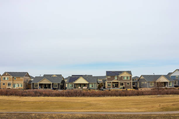 istock Denver Metro Area Residential Winter Panorama 1471933475