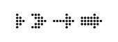 istock Arrows dots right icon set. Right pointer vector 1471936735