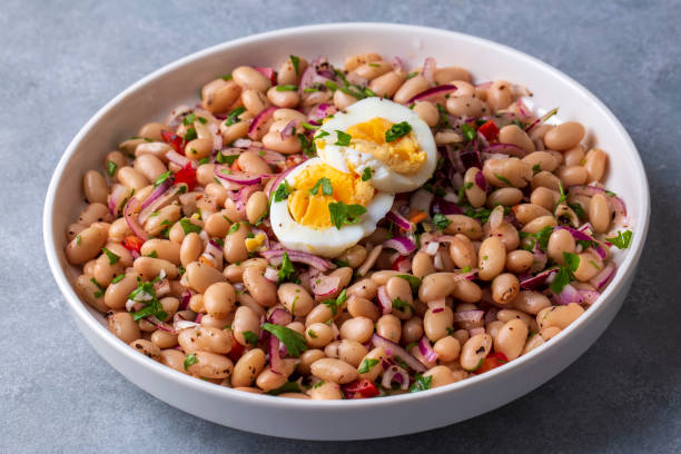 istock Turkish foods; dried beans salad (Turkish name; piyaz) 1471937474
