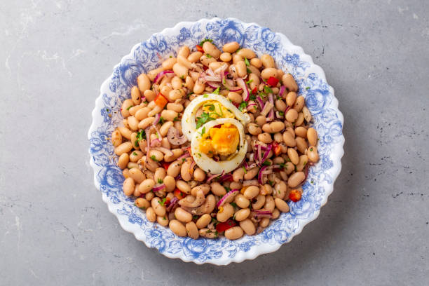 istock Turkish foods; dried beans salad (Turkish name; piyaz) 1471938449