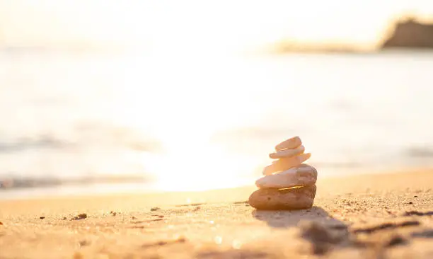 Photo of Pebbles on the beach.