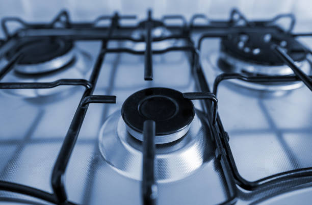 istock Gas stove burner in the kitchen room. 1471948000