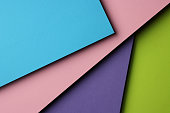 Geometric shaped multi colored paper background