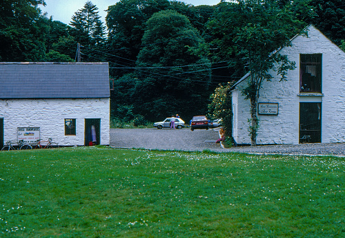 1980s old Positive Film scanned, Avoca Handweavers, County Wicklow, Ireland.