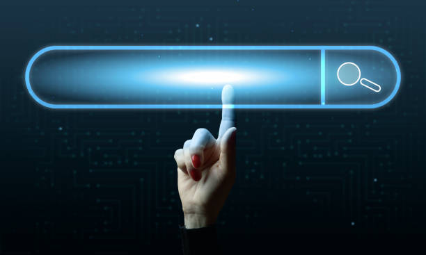 A female hand and a virtual loading bar icon for input and search of information A female hand and a virtual loading bar icon for input and search of information input output pictures stock pictures, royalty-free photos & images