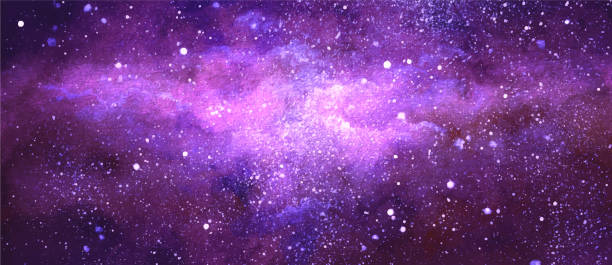 istock Vector cosmic illustration. Beautiful colorful space background. Watercolor 1471968465