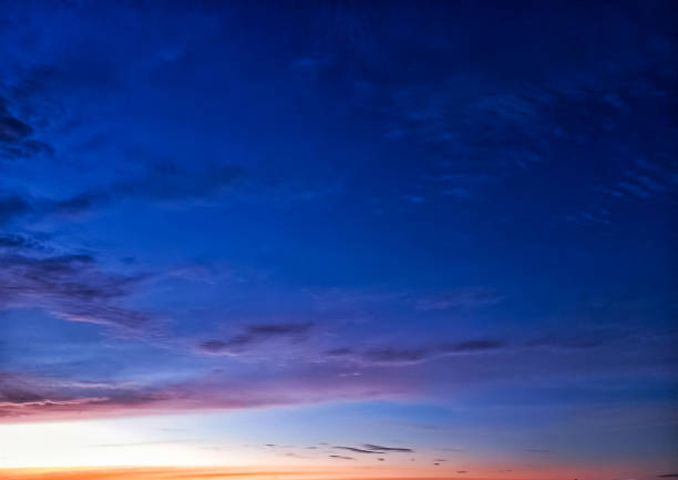 View of the morning sky before sunrise.
