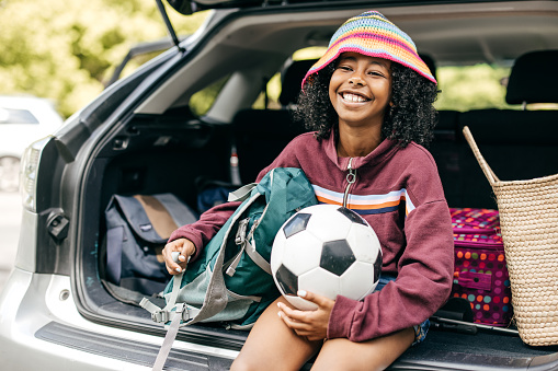 Girl in a summer camp