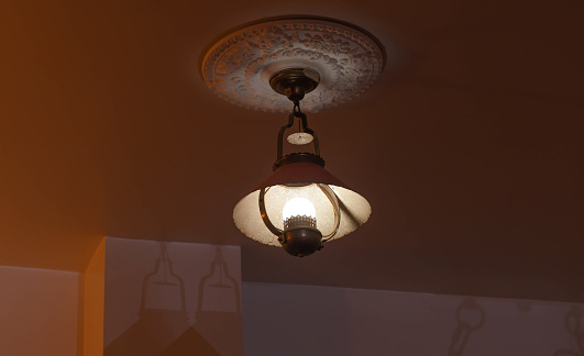 old fashion celling lamp