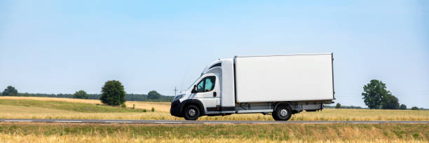 istock Delivery vehicle on the road 1471987727