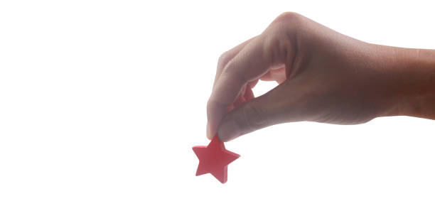 istock Rise on increasing five stars in human hand, Increase rating evaluation 1471990600