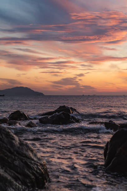 istock Beautiful scene in the morning on the beach 1472005113