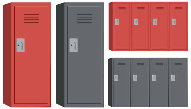 istock Set of locker furniture 1472006840