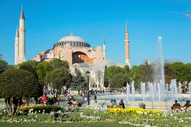 istock Blue Mosque (Sultanahmet Cami) and Hagia Sofya (Ayasofya Cami) Photo, Fatih Istanbul, Turkiye 1472010651