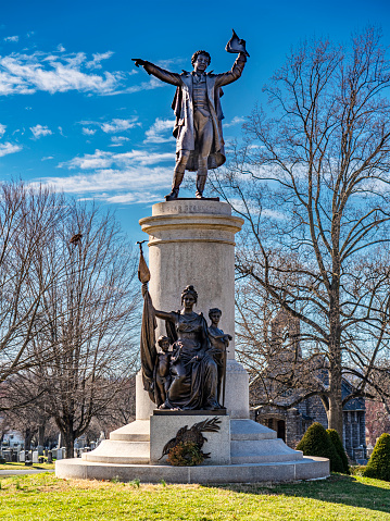 Francis Scott Key Monument and grave is the final resting place for Key, his wife, and child.