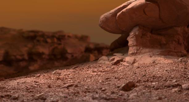 istock Mars space exploration planet space travel astronaut landscape 1472024338