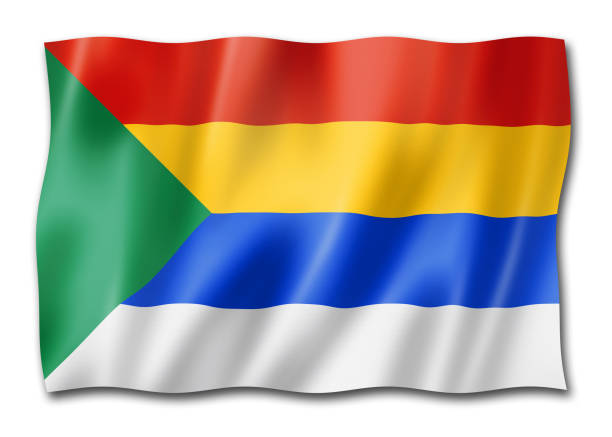 bandera étnica de los drusos - druze fotografías e imágenes de stock