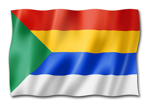 Druze people ethnic flag. 3D illustration