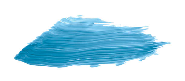 istock Shiny light blue brush isolated on white background. 1472029353