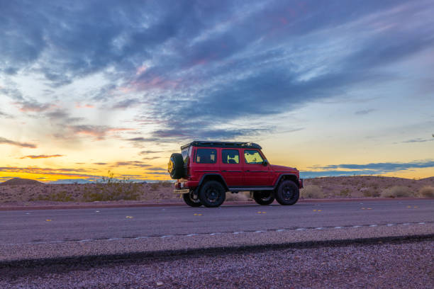 December 29, 2022 - Las Vegas, United States: A 2022 model year Mercedes-Benz AMG G63 4x4 Squared in the Las Vegas Desert.