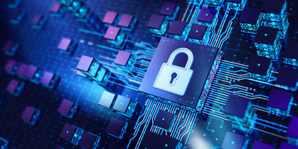 lock - cpu concept - cybersäkerhet bildbanksfoton och bilder