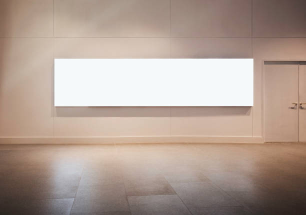 istock Mock up Banner Light box Media Advertisement indoor Public Building 1472040938