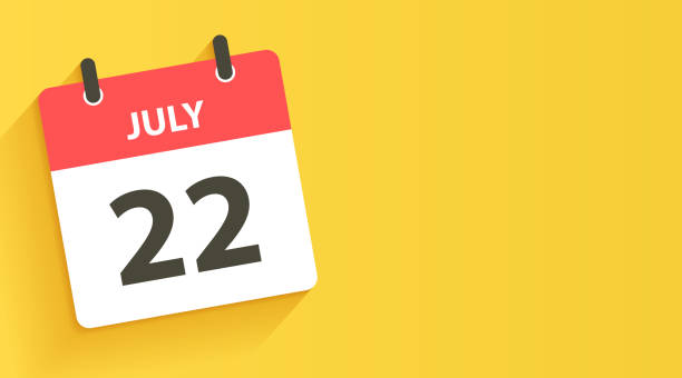 istock July 22 - Daily Calendar Icon in flat design style 1472043978