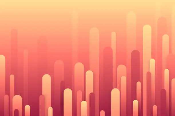 Vector illustration of Abstract design with Red gradient - Trendy background