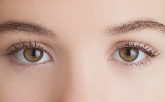 Closeup of a woman looking away