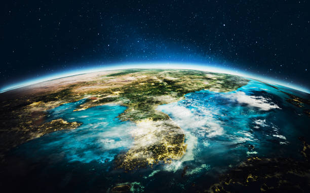 istock Planet Earth - Korea. Elements of this image furnished by NASA 1472070142