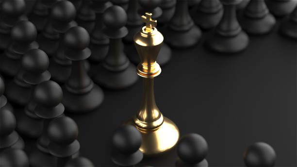 istock Chess king. Leader success concept. Business leader concept 1472073105