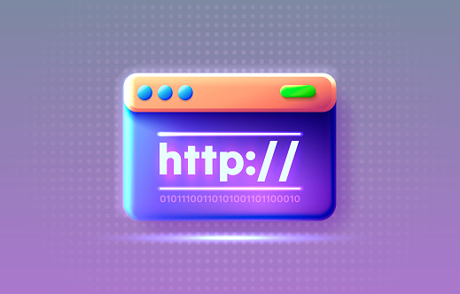 Http Window Web Page Browser Global Link Online User Bar Vector Stock ...