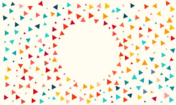 Vector illustration of Abstract triangle colorful mnimalistic design background vector design.