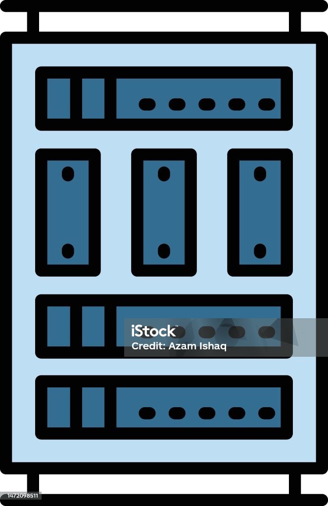 Supercomputer Sign Main Frame Pc Oder Gaming Chassis Stock Illustration ...
