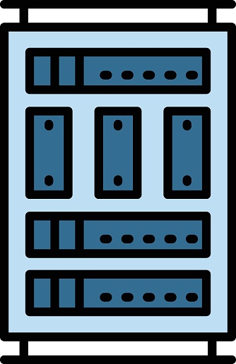 Supercomputer Pictogram Supercomputers Sign Main Frame Pc Or Gaming Chassis Stock Illustration ...