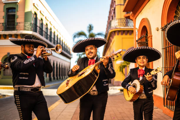istock Traditional mariachi group playing at the historic district 1472103763