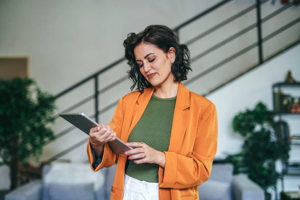 istock Businesswoman working with digital tablet in office 1472103860