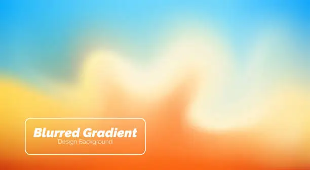 Vector illustration of Blurred colourful gradient abstract background design