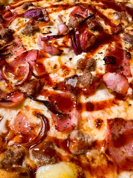 Close-up of an appetite appeal pizza