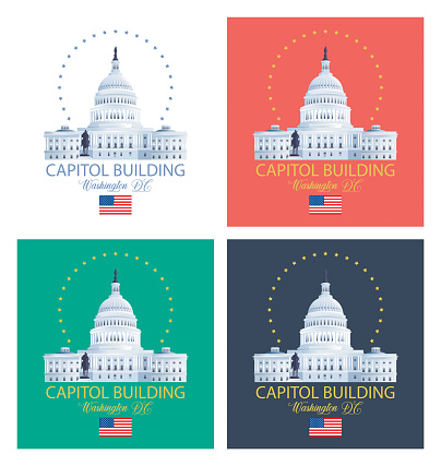 vector, Capitol Building illustration, Washington DC Symbol, Capitol Building graphic