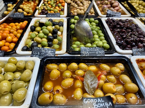 Spain - Barcelona- Mercat de la Boqueria -  olive