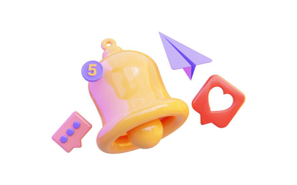 istock notification bell with chat emoji icon on white background 3d render concept for message alert 1472122226