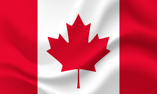 Canada Vector Flag. Canadian banner. Сanada flag illustration. Official colors and proportion correctly. Symbol of Canada