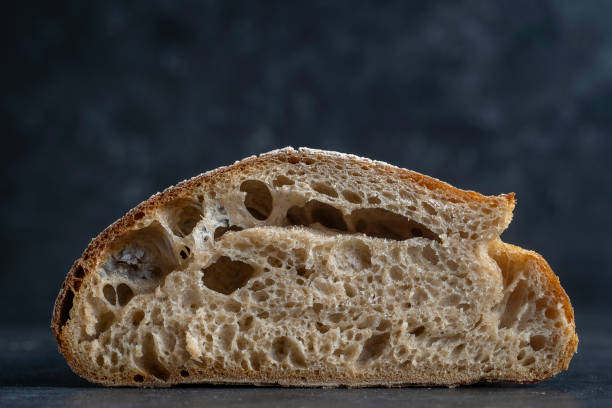 istock Natural abstract texture of yeast-free sourdough bread 1472136935