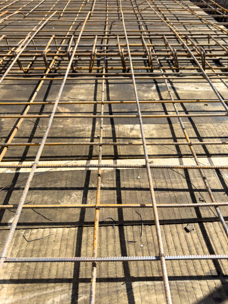 istock Construction rebar steel work reinforcement at a construction site 1472137052