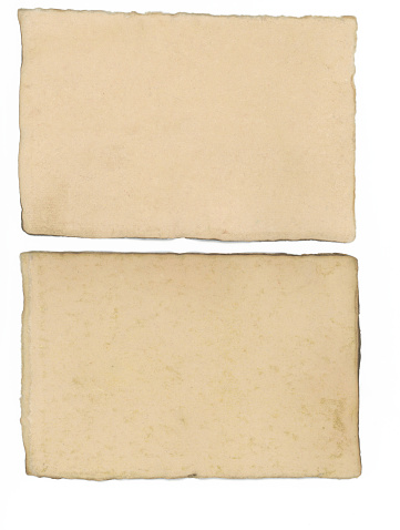 Two small pages handmade rough brown paper. Meant as background