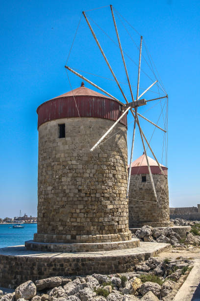 istock Famous Windmills of Rhodes 1472143990