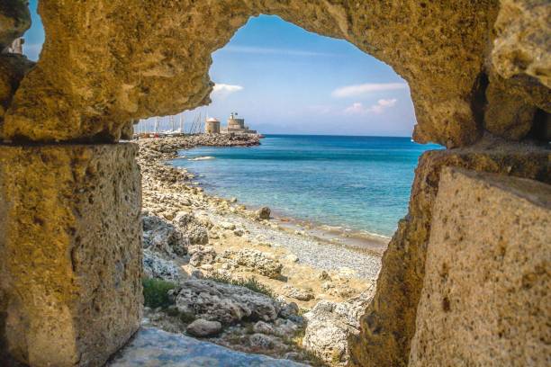 istock Famous Windmills of Rhodes 1472144022