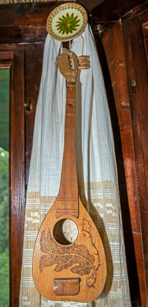 istock Interior decoration with typical Romanian folk ornaments from the Danube Delta area 1472146405