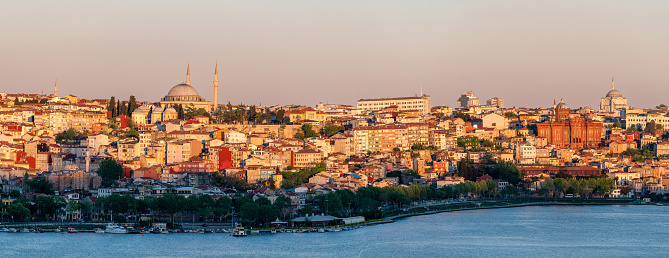 Clear skyline of Istanbul city, Turkey